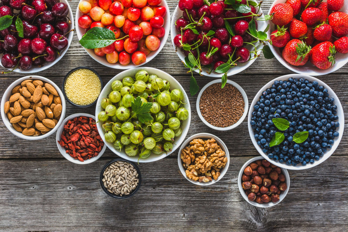Superfoods: Beeren, Nüsse, Samen