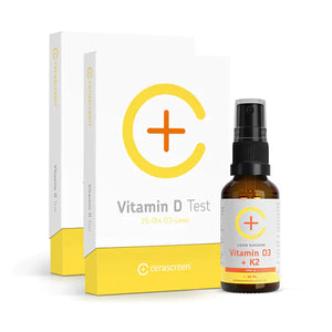 2x Vitamin D Test plus Vitamin-D-Spray (D3 + K2)