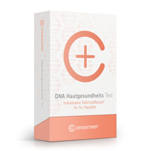 Verpackung des DNA Hautgesundheits Tests von cerascreen