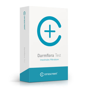 Verpackung des Darmflora Tests von cerascreen