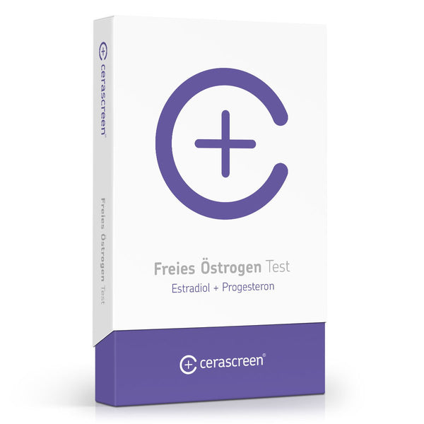 Verpackung des Freies Östrogen Tests von cerascreen